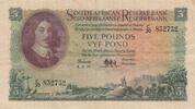 South Africa 5 Pounds 8-02- 54 1954 P.96b. VF-XF
