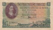 South Africa 5 Pounds 16-02-54 1954 P.96c VF-XF