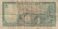 Lebanon 5 Livres P.62c -