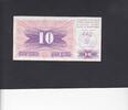 Bosnia-Herzegowina 10 Dinara OVERPRINT P.10b -