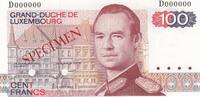 Luxembourg 100 Francs SPECIMEN P.57S -