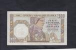 Serbia 500 Dinara P.27a -