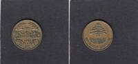 Lebanon 25 Piastres TREE KM.16.2 -