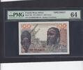 French West Africa 100 Francs SPECIMEN PMG64 1956 P.46S FDC
