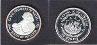 Liberia 20 Dollar DIANA WITH BABY WILLIAM KM.523 -