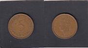 Mauritius 5 Cent GEORGE VI KM.20 -