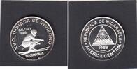 Nicaragua 50 Cordobas W-OLYMPIC 88 SKI KM.61 -