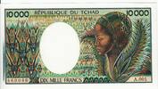 Chad P.12a 10.000 Francs 1984 unz