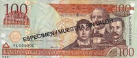 Dominican Rep. P.171S3 100 Pesos SPECIMEN 2003 unz