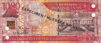 Dominican Rep. 1.000 Pesos SPECIMEN P.187s3 -