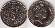 Gibraltar KM.354 5 Pond  QUEEN 70 YEAR 1996 unz