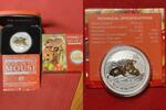 Australien 1 Dollar Lunar II Maus 1 Oz Silber gilded -