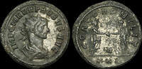 ROMAN IMPERIAL Pr651CbV - PROBUS - Billon Antoninianus, Silvery with toning, about VF+. -