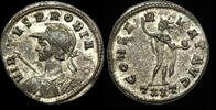 ROMAN IMPERIAL Pr351SpLTc - PROBUS - Billon Ant., Triangle on the shield and is a RARE bust. -