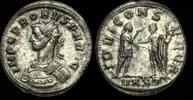 ROMAN IMPERIAL Pr387FfLV - PROBUS - Billon Antoninianus. meander pattern on the breast. -