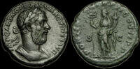 Roman 8-35-8 - Macrinus - AE As, Bold bust with good details. -