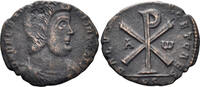 ROMAN AE Decentius, Caesar. 350-353 AD. AE Double Centenionalis (5.87g. 26mm). Treveri mint. Struck 352/3 AD. RIC 319 -