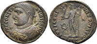 ROMAN AE Follis Constantine I 'the Great'. (2.83g, 20mm). Cyzicus mint. Struck 317-20 AD. RIC 8 -