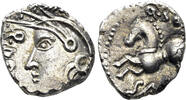 GREEK AR Quinarius Celtic Northeast Gaul. Sequani. 1st century BC. (2.00g, 14mm). DT 3245-6 -