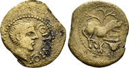 GREEK AE Celtic Central Gaul. Santons. Contoutos. Circa 30s-20s BC. AE 16mm (1.61g). BMC 191-5 -