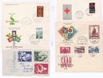 Saarland div. div. 16x FDC + 6x GRATIS BU