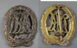 3.Reich Sportabzeichen DRA (Deutscher Reichsausschuss für Leibesübungen) in Gold -