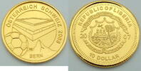 Liberia 10 Dollar Fussball Österreich-Schweiz 2008 -