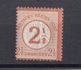 Deutsches Reich 2 1/2 Gr. Adler mit großem Brustschild mit Wertaufdruck -