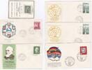 Saarland div. div. 16x FDC + 6x GRATIS BU