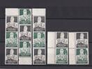 Deutsches Reich 4, 6Pf Lot 5x Zusammendrucke Wohlfahrt - Stände -