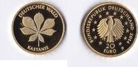 BRD 20 Euro Deutscher Wald - Kastanie 1/8 Unze Gold -