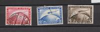 Deutsches Reich 1,2,4 RM Flugpost, Luftschiff -Graf Zeppelin LZ 127- -
