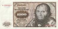 BRD 1000 DM 1960 1000 Deutsche Mark Bundesbanknote II-III 995,00 EUR  Excl. 17,90 EUR Verzending