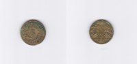 Weimarer Republik 5 Rentenpfennig 5 Rentenpfennig 1923 F, Weimarer Republik -