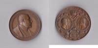 Thüringen - Jena BRONZEMEDAILLE - 1858 UNIVERSITÄT JENA -Friedrich der Großmütige- -