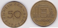 Saarland 50 Franken Kursmünze -