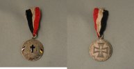 Deutsches Reich Medaille NATIONALE KRIEGSTRAUER 1914-15 D.R.G.M. emailliert -