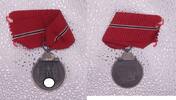3. Reich 1933-1945 Medaille Winterschlacht im Osten (Ostmedaille) am Band  65,00 EUR  Excl. 6,90 EUR Verzending