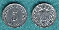 Kaiserreich 5 Pfennig J. 12 -