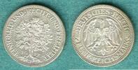 Weimarer Republik 5 Reichsmark Kursmünze - Eichbaum -