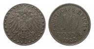 Ersatzmünzen 1. Weltkrieg 10 Pfennig -