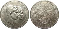 Kaiserreich  5 Mark Braunschweig-Lüneburg 1915 A fein berieben, vorzüglich