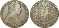 Altdeutschland bis 1871  Taler Österreich Maria Theresia, spätere Prägung 1780 S.F. fast sehr schön