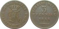 Altdeutschland bis 1871 3 Pfennig Oldenburg Birkenfeld -