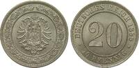 Kaiserreich 20 Pfennig 1888 A min. Randfehler, Stempelglanz 75,00 EUR  Excl. 14,00 EUR Verzending