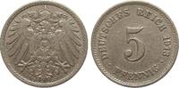 Kaiserreich 5 Pfennig 1913 J sehr schön 14,00 EUR  Excl. 14,00 EUR Verzending