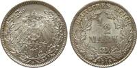 Kaiserreich 1/2 Mark 1915 D vorzüglich - Stempelglanz 10,00 EUR  Excl. 14,00 EUR Verzending