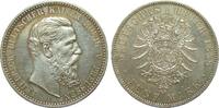 Kaiserreich  5 Mark Preussen Friedrich III. 1888 A etw. berieben, fast vz / vz