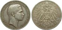 Kaiserreich  5 Mark Sachsen-Coburg und Gotha 1907 A kl. Rf., etw. berieben, sehr schön