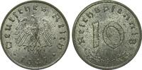 alliierte Besetzung  10 Pfennig 1947 A fein zaponiert, fast Stempelglanz / Stempelglanz